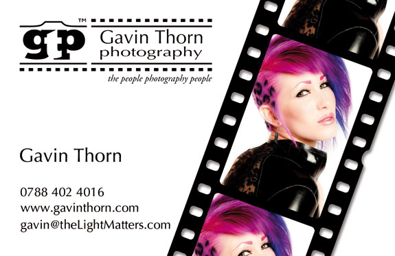 Head-shot Photography Business Card - Front